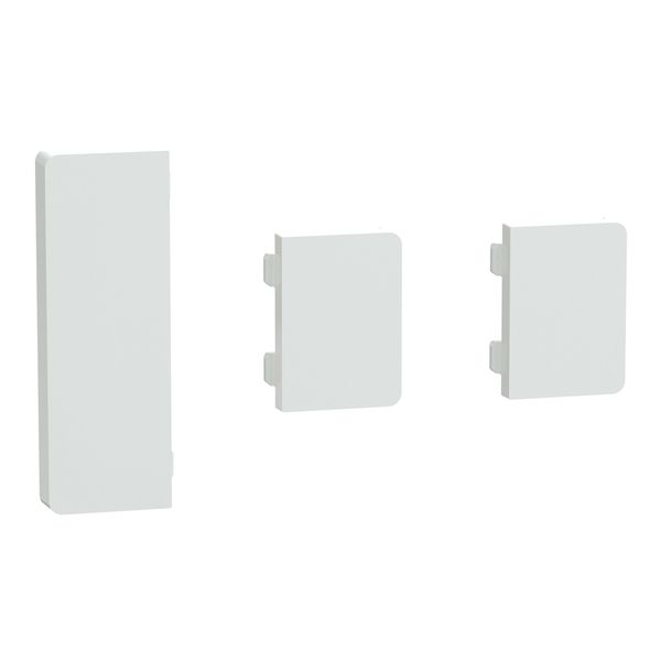 Push button, KNX, Merten System Design, 3gang, rockers, lotus white image 1