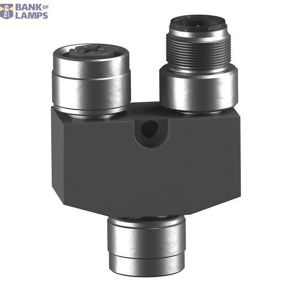 Splitter connector M12, 8-5-5 poles, Female-Male-Female, following in  image 4