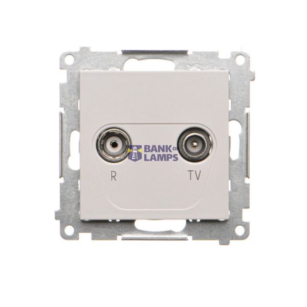 RTV final aerial socket, separated, module, light gray matt image 1