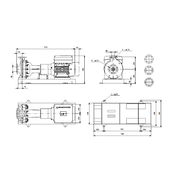Norm foundation pump NKE 65-200/198A2F2AE-SBAQE 22,0kW 380-480 2P image 2