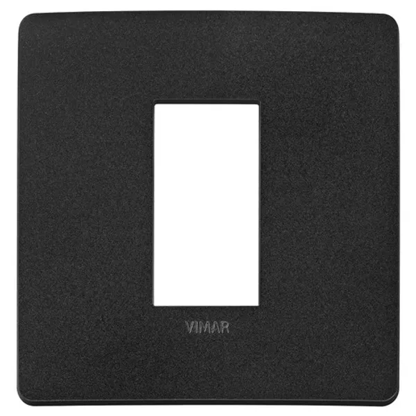 Plana Up 1M cover plate, matt black image 1