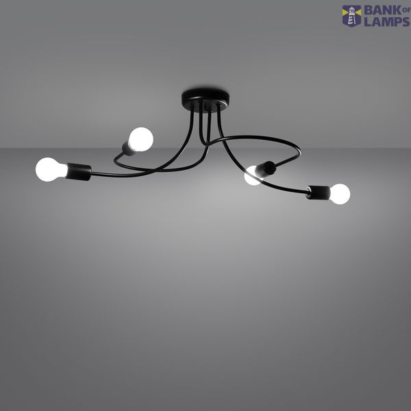 Chandelier LEVAR 4 black image 2