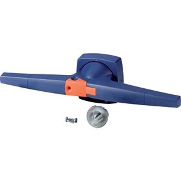 KO5DB/P Toggle for switchover mechanics, 14mm, blue, padlock image 2