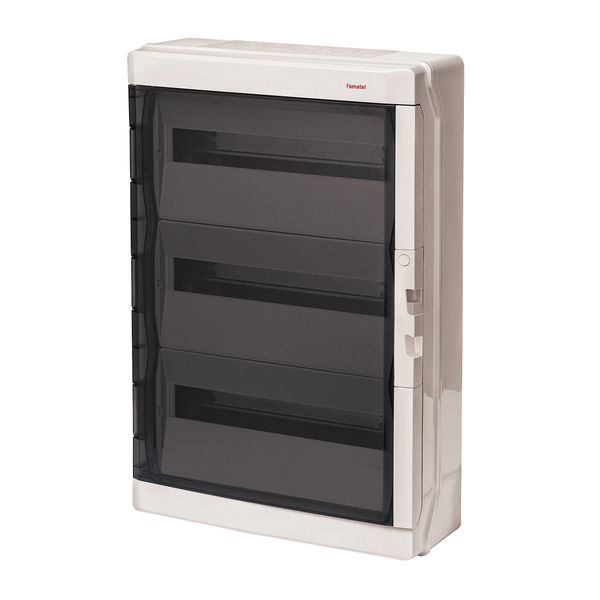 Cabinet ACQUA PLUS 39054, 54TE, 639x432x160mm, transparent door, IP65 image 2