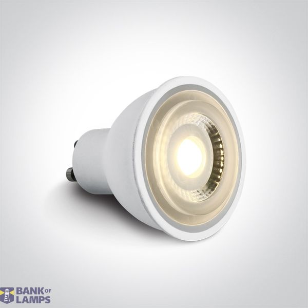 WHITE COB 6W WW GU10 60deg 24V DC image 1