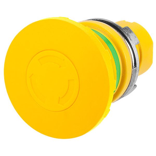 Mushroom push-button Ø 40, twist release, yellow image 1