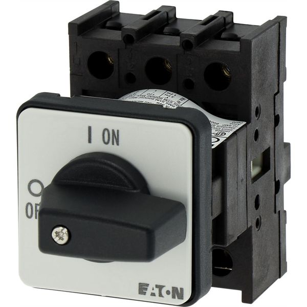 P1-25/E On-Off switch, P1, 25 A, flush mounting, 3 pole, with black thumb grip and front plate image 20