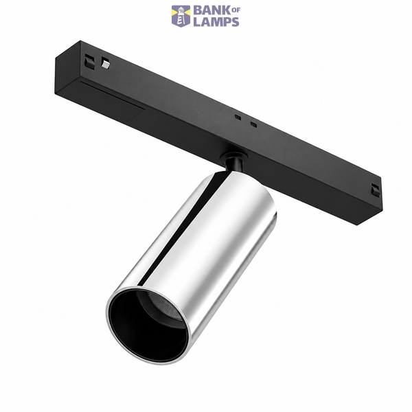 5mm Magnetic Track Spotlight 8W 24V 2700K  18°/ 24°/ 36°/ 50° CRI 97 Chrome image 1