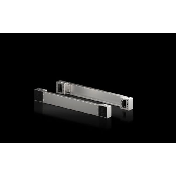 Base/plinth corner pieces with base/plinth trim panels, front and rear for VX base/plinth system, stainless steel New version image 1
