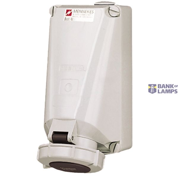 Wall socket 32A 4P 7H 500V IP67 image 1