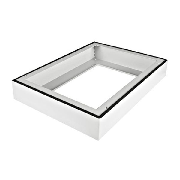 Base set H=100 for wall mount enclosure W=600 D=450, RAL7035 image 1