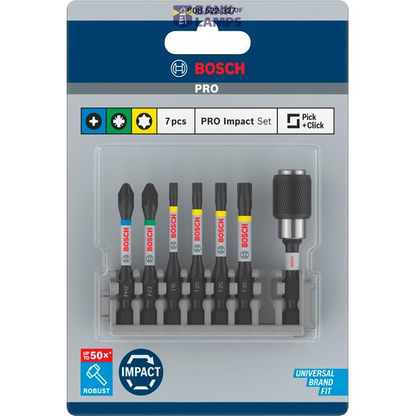 Impact Control Screwdriver Bit pack, 7-piece image 3