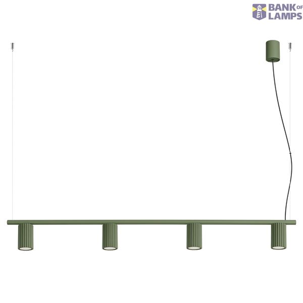 Chandelier KARBON 4 olive green image 12