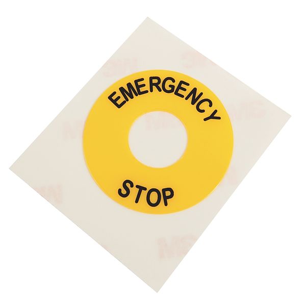 800B 16 mm Push-Button Legend Plate image 1