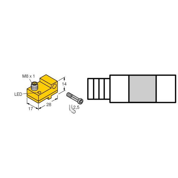 Magnetic Field Sensor For Pneumatic Cylinders   BIM-NST-AP6X-V1131 image 1