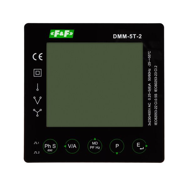 Panel multimeter with Modbus RTU communication; MID-certified. DMM-5T-2 image 12