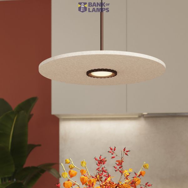 Pendant lamp OVO 1 brązowa/beżowa filc Gx53 image 11