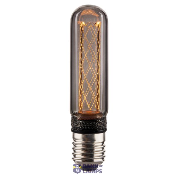 Deco E27 | T30 Tiny Net | Dim | 1800 Kelvin | 35 Lumen | Light Bulb | Smoked image 1