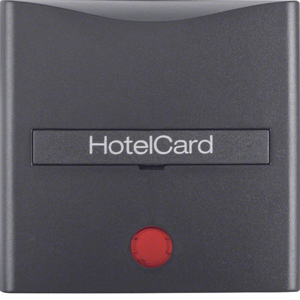 Centre plate imprint f. push-button f. hotel card, redlens , B.3/B.7, image 1