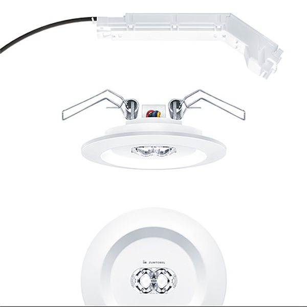 RESCLITE PRO MRCR ANT ECD WH - Safety luminaire image 1