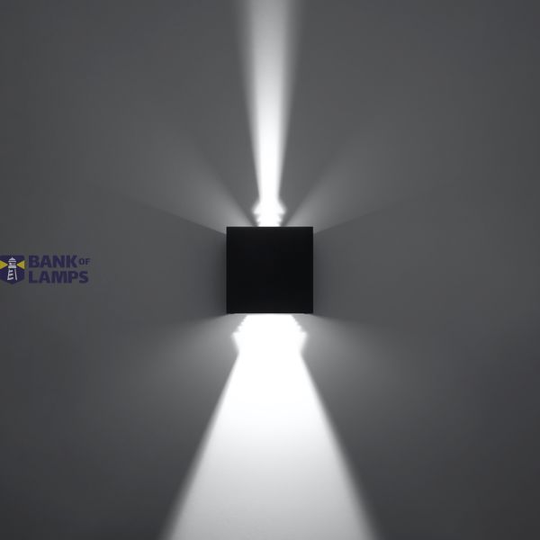 LUCA WALL LAMP BLACK LED IP54 LED image 9