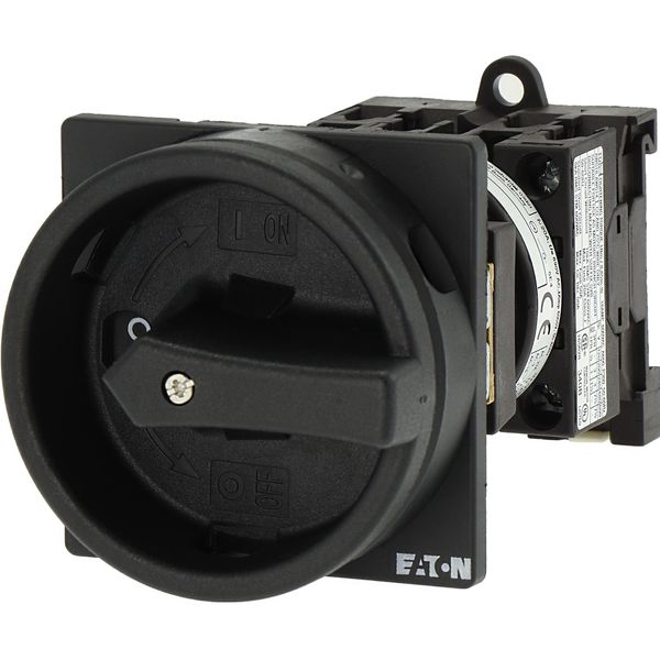 T0-2-8900/V/SVB-SW Main switch, T0, 20 A, rear mounting, 2 contact unit(s), 3 pole + N, STOP function, With black rotary handle and locking ring, Lockable in the 0 (Off) image 10