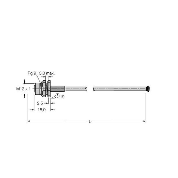 Industrial Ethernet Cable Connection Cable   FKSD 841-0.5M image 1