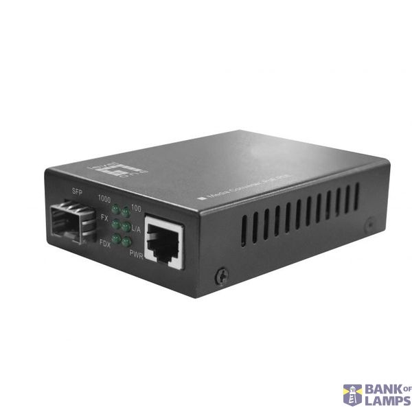 Media converter 1 RJ45 10/100/1000 - 1 FO SFP slot, 30W PoE image 1