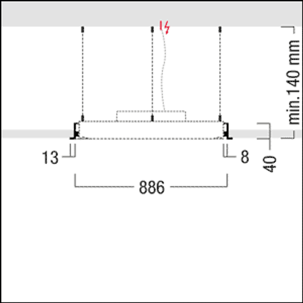 ONDA2 E D870 LED8000-940Z LDE WH - Circular luminaire image 3