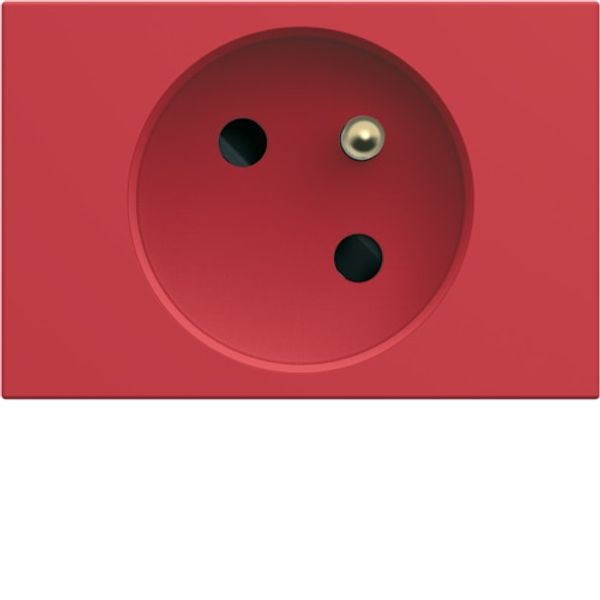 Socket trunking gallery 2P+E 16A red image 1