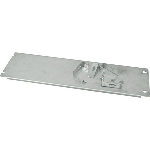 XME0406M Mounting plate, +mounting kit, vertical, empty, HxW=100x600mm image 5