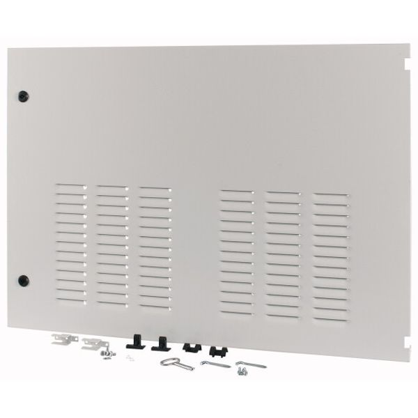 XTSZDSQV4R-H700W1000 Section wide door, ventilated, right, HxW=700x1000mm, IP42, grey image 1