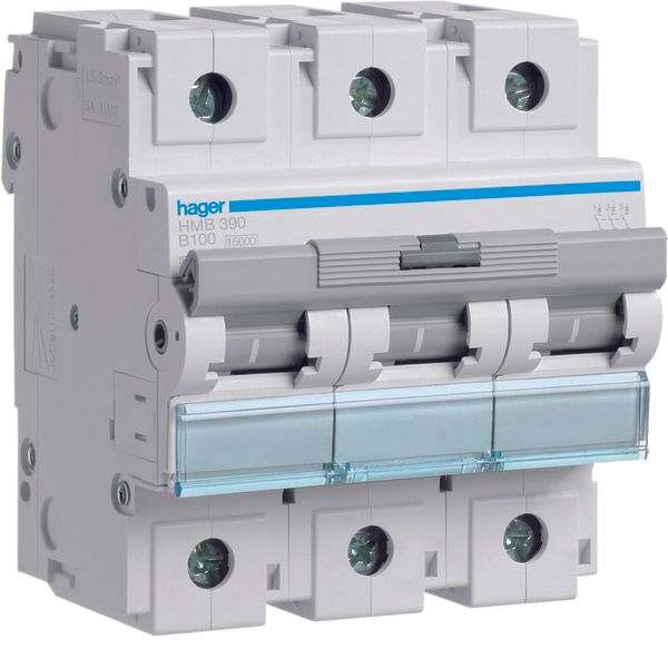 MCB 3P 15kA B-100A 4.5M image 1
