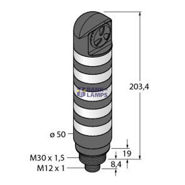 LED Signal Light Tower Light   TL50BL5ALSKQ image 1