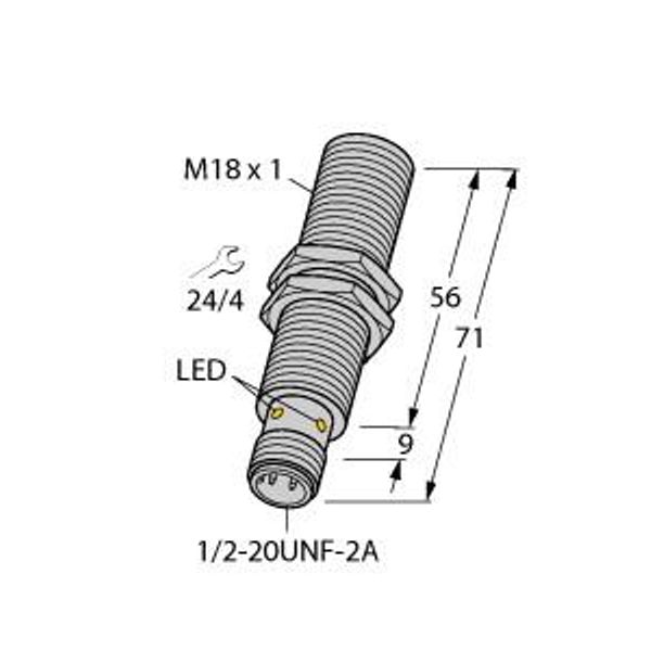 Inductive Sensor   BI5U-G18-ADZ30X2-B3331 image 1