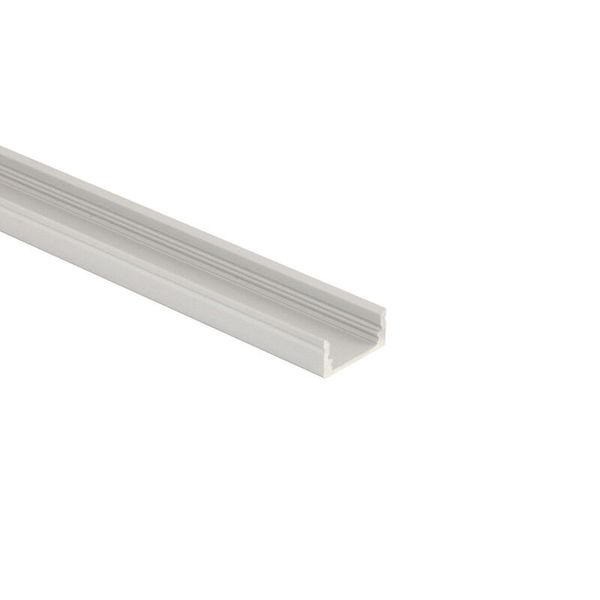 Attached aluminum profile PQ, 17x8 mm, without diffuser, 3 m image 1
