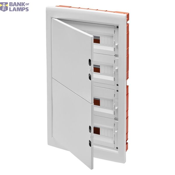 DISTRIBUTION BOARD - PANEL WITH WINDOW AND EXTRACTABLE FRAME - BLANK DOOR - TERMINAL BLOCK N 2X[(3X16)+(17X10)] E 2X[(3X16)+(17X10)] - 72M (18X4) IP40 image 1