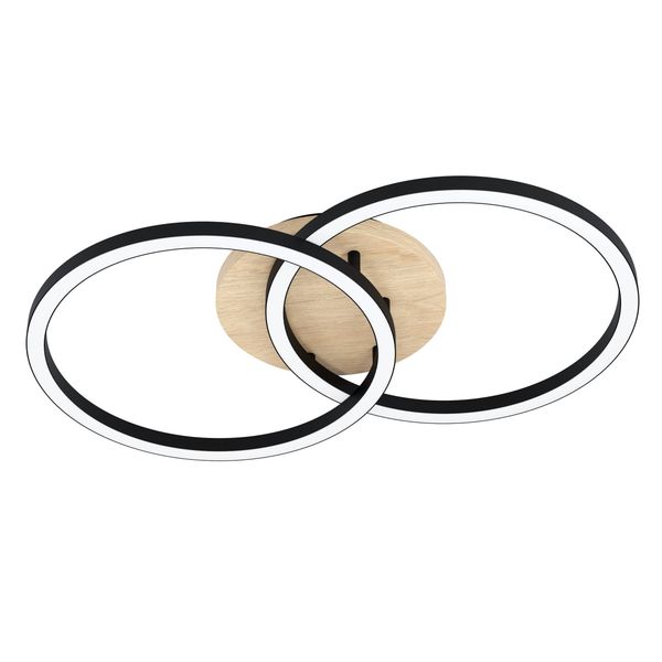 LOMALTAS-Z CL 4X8W 4400lm tuneable black/wooden/white image 1