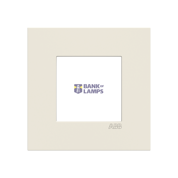 Frame 1-gang - ABB logo - White image 1