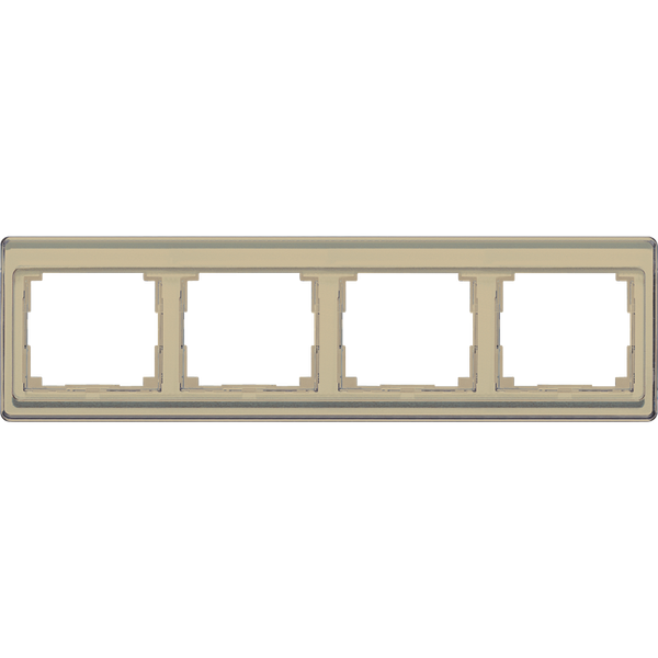 cover frame SL500 gold bronze 4-fold hor. image 4