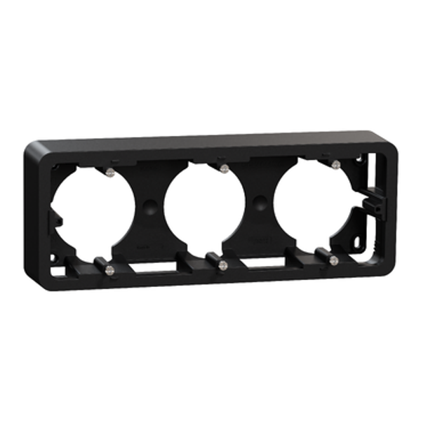 Mounting box, New Unica, surface, 3x2 modules, anthracite image 2