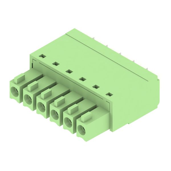 PCB plug-in connector, female plug, 3.81 mm, Number of poles: 6, 180°, PUSH IN with actuator, Clamping range, max. : 1.5 mm², Box image 4