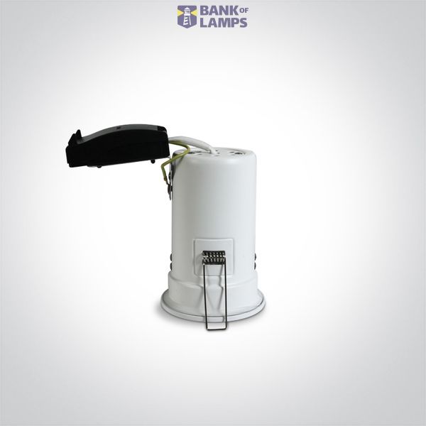 WHITE FIRE RATED GU10 10W IP65 DARK LIGHT image 1