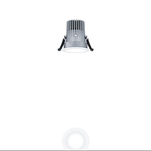 PANOS EVO R68 10W 827 LDO FL-WH WH - LED ceiling-recessed luminaire image 1