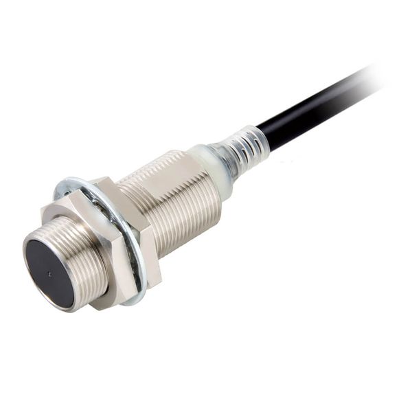 Proximity sensor, inductive, nickel-brass, short body, M18, shielded, E2E 8907M image 1