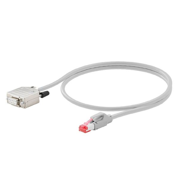Sub-D socket 9 poles, RJ45 IP 20, 1 m image 1