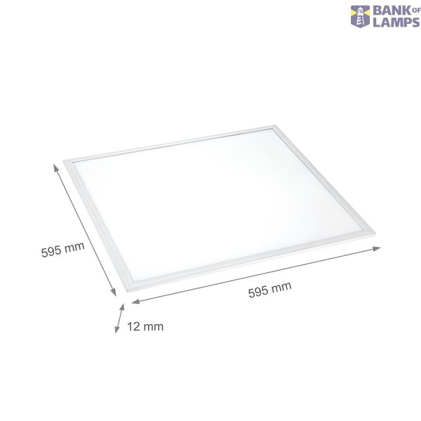 ALGINE  LED 230V 45W NW 230V 120ST IP44 RA90 IK06 600X600MM WHITE CEILING PANEL 5Y WARRANTY image 3