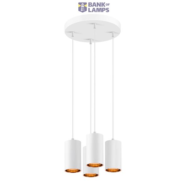 ASTO TUBE, pendant light, GU10, pendant length 250 cm, 4x max. 10 W, white image 2