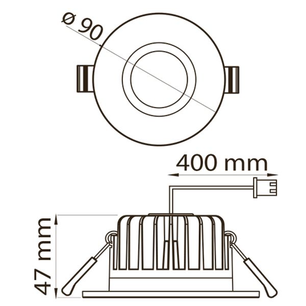 Downlight ALS90WRD 9W/840 LED WH image 2