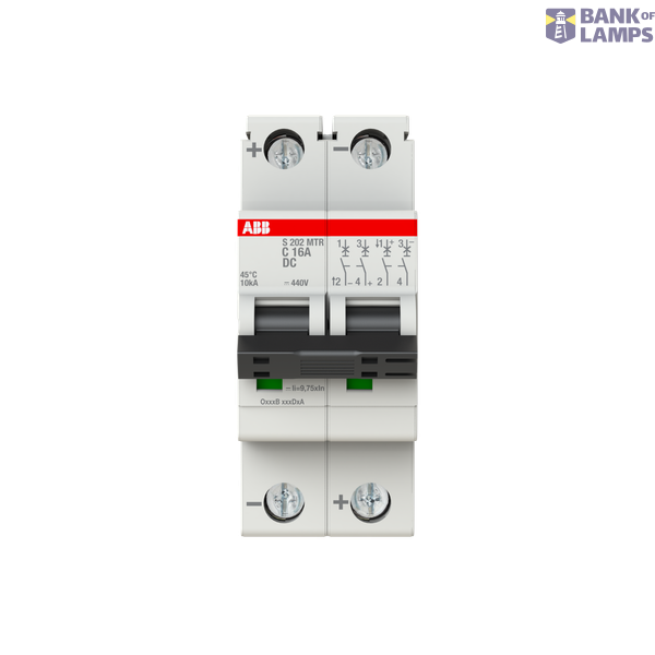S202MTR-C16 DC Disj 16A,C,2p,CC,Icn10kA image 1